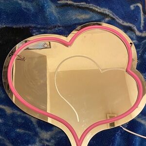 Heart-Shaped Pink and Gold Wall Decor